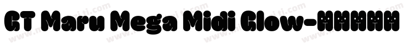 GT Maru Mega Midi Glow字体转换